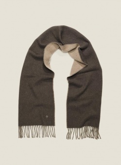 Morris Double Face Scarf Brown